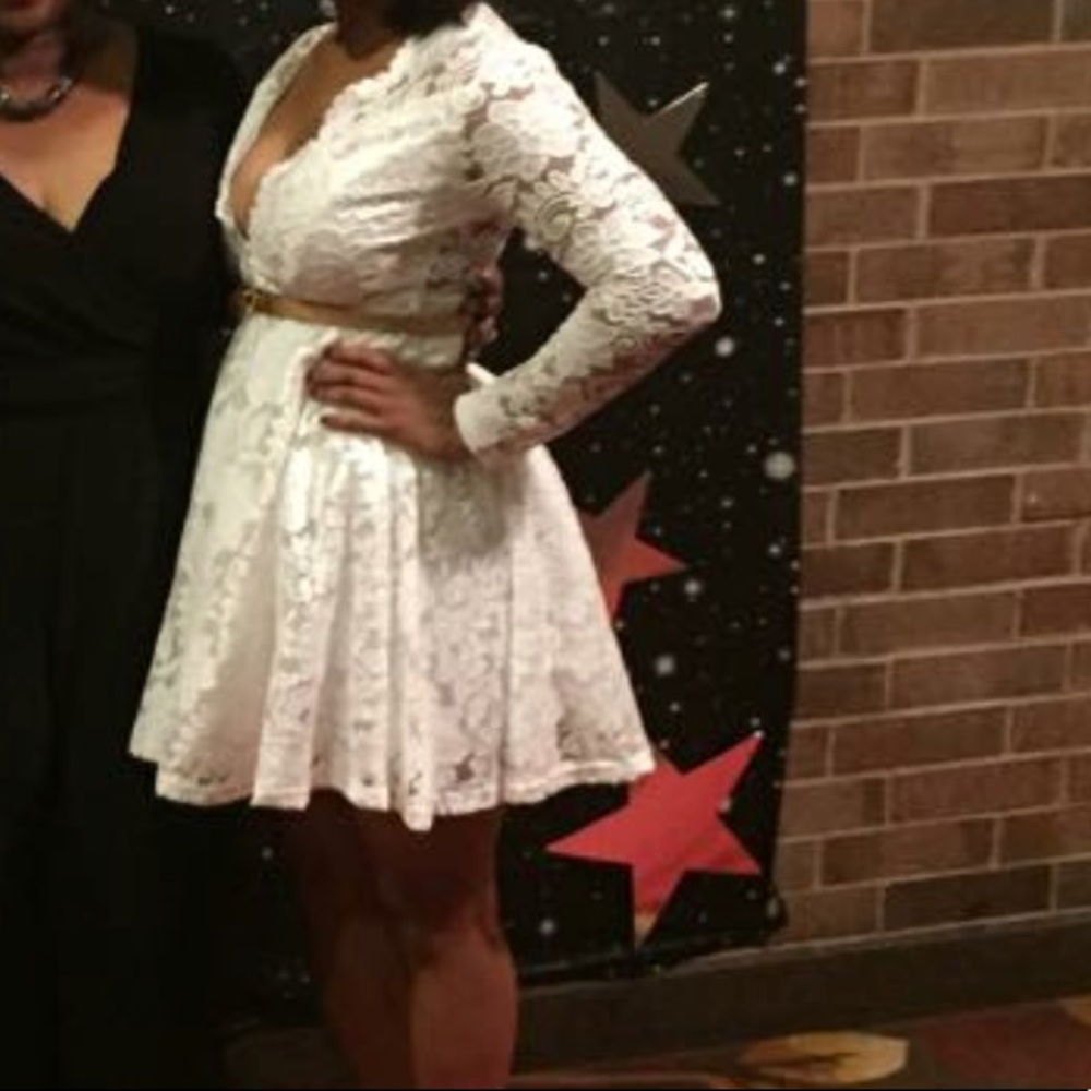 Boutique white mini dress